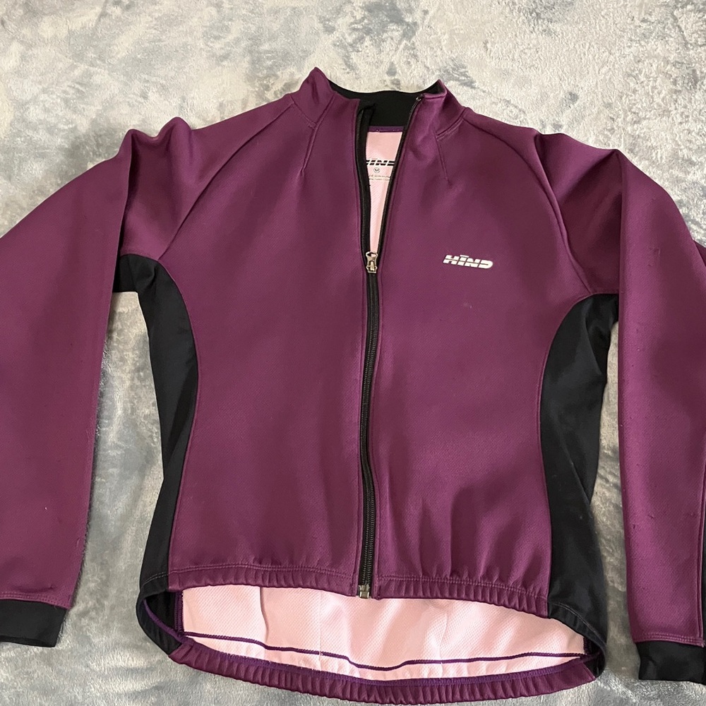 Hind Women’s Purple Cycling Jacket with Black Panels